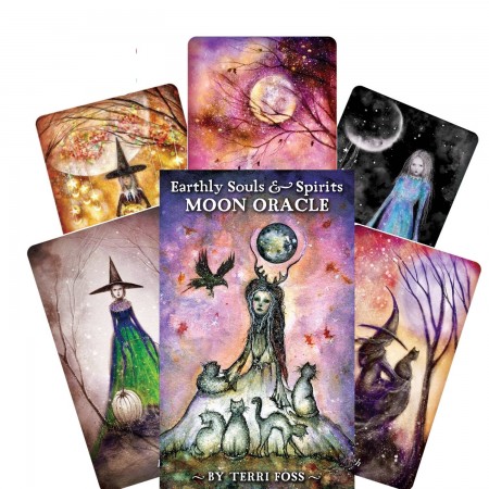 Earthly Souls and Spirits Moon Oracle kortos ir vadovas US Games Systems 